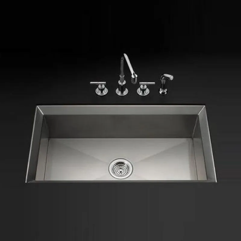 Kohler 3387-NA Poise 33 x 18 in. No Hole Stainless Steel Single Bowl Undermount Kitchen Sink