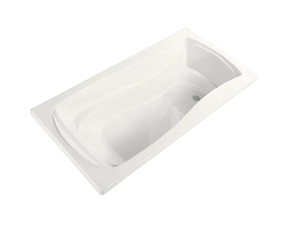 Kohler 1242-0 Mariposa 60 x 36 in. Soaker Drop-In Bathtub with Reversible Drain