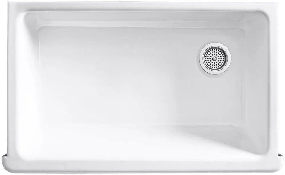 Kohler 6351-0 Whitehaven Hayridge 35-11/16 x 21-9/16 in. Cast Iron Single Bowl Farmhouse Kitchen Sink