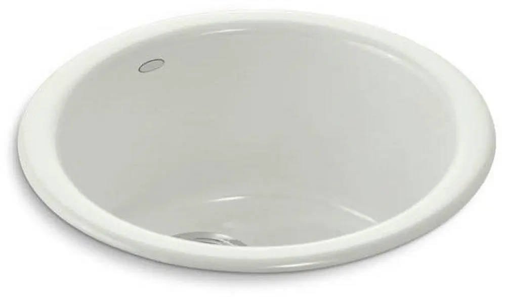 Kohler 6565-NY Porto Fino 18-3/8 x 8-5/8 in. Single Bowl Drop-In Bar Sink No Hole in Dune