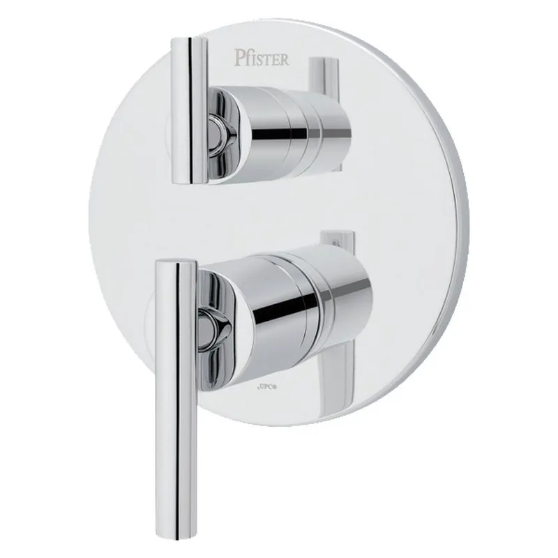 Pfister R89-SNCC Contempra Two Handle Thermostatic Valve Trim in Polished Chrome