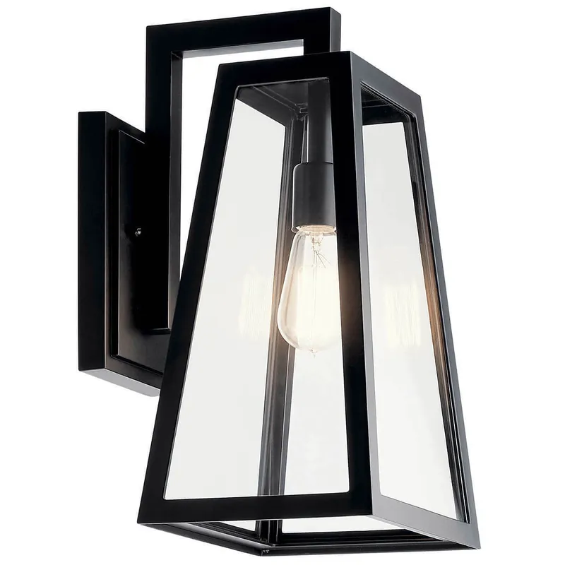 Kichler 49332BK Outdoor Wall Light 150W A21 Outdoor Wall - Large