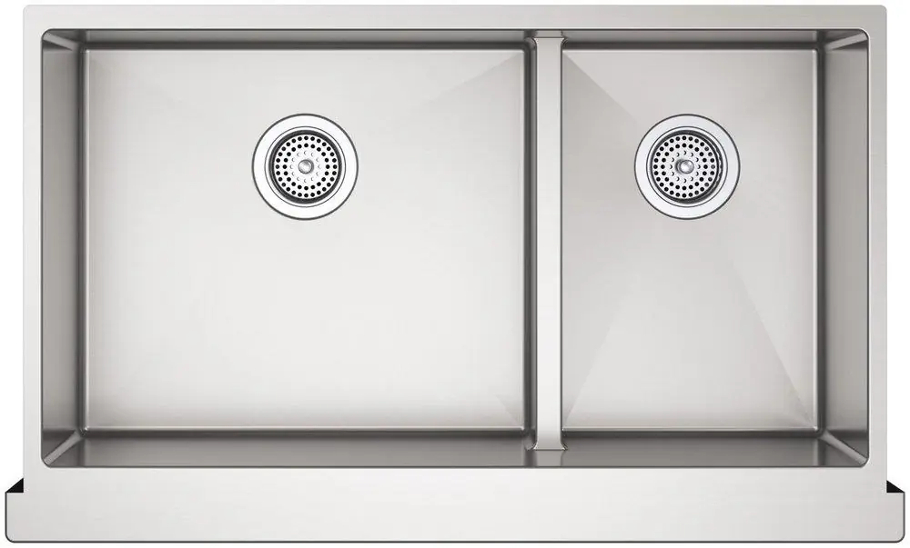 Kohler 5416-NA Strive 35-1/2 x 21-1/4 Stainless Steel Double Bowl Farmhouse Kitchen Sink