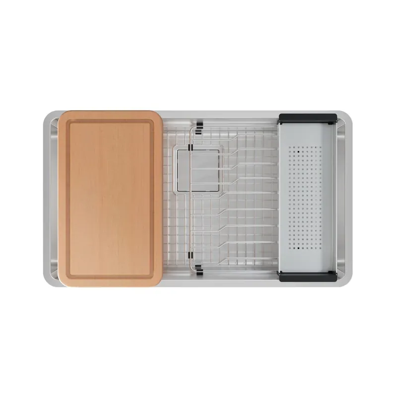 Franke PTX110-31-WKC Pescara 32.5-in. x 18.5-in. 18 Gauge Stainless Steel Undermount Single Bowl Kitchen Sink