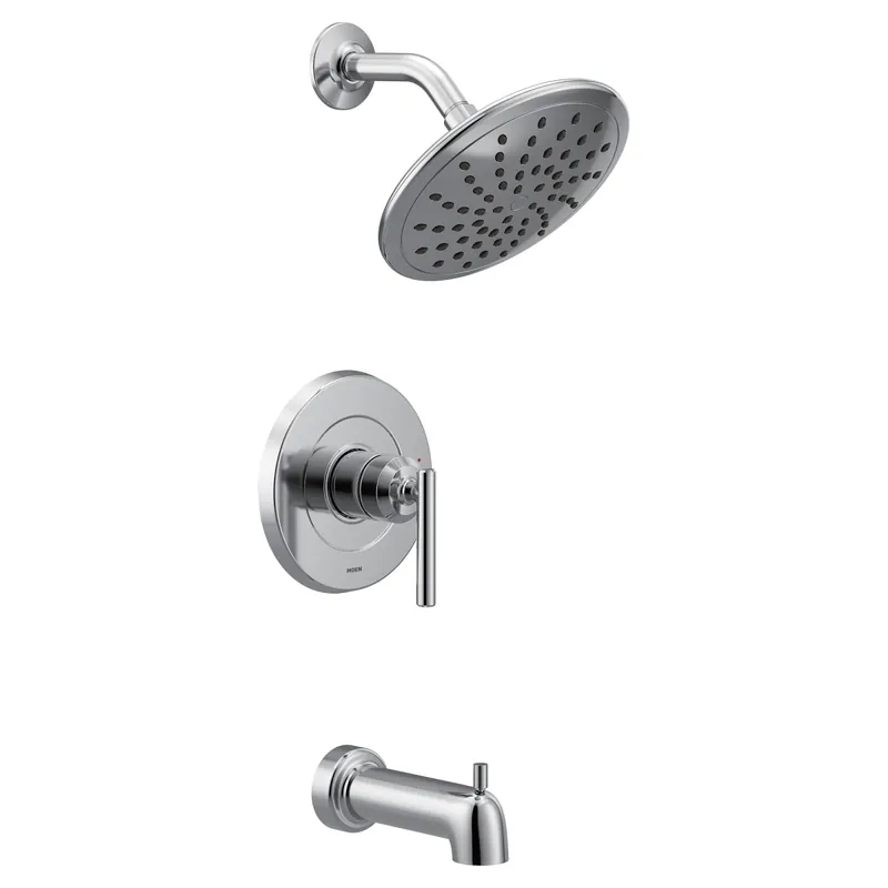 Moen UT3003EP Gibson M-Core 2-Series Eco Performance 1-Handle Tub and Shower Trim Kit in Chrome (Valve Sold Separately)