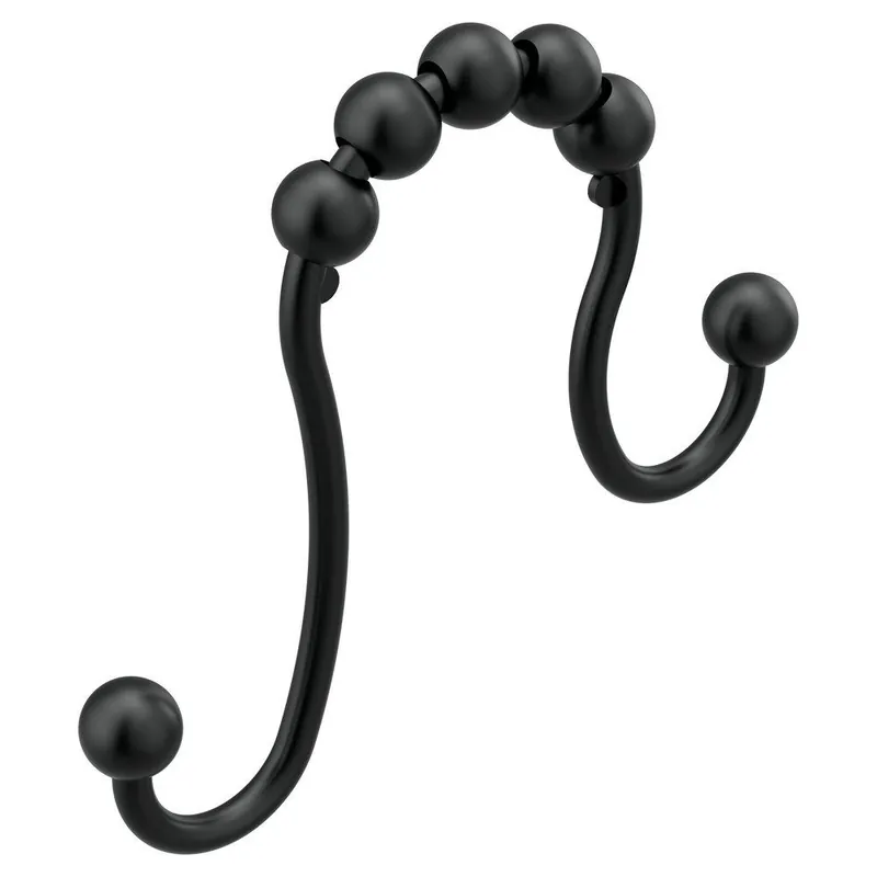 Moen SR2201BL 3-1/10 in. Shower Curtain Ring in Matte Black