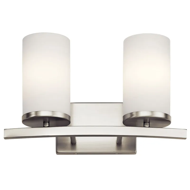 Kichler 45496NI The Crosby 15in 2 Light Vanity Light