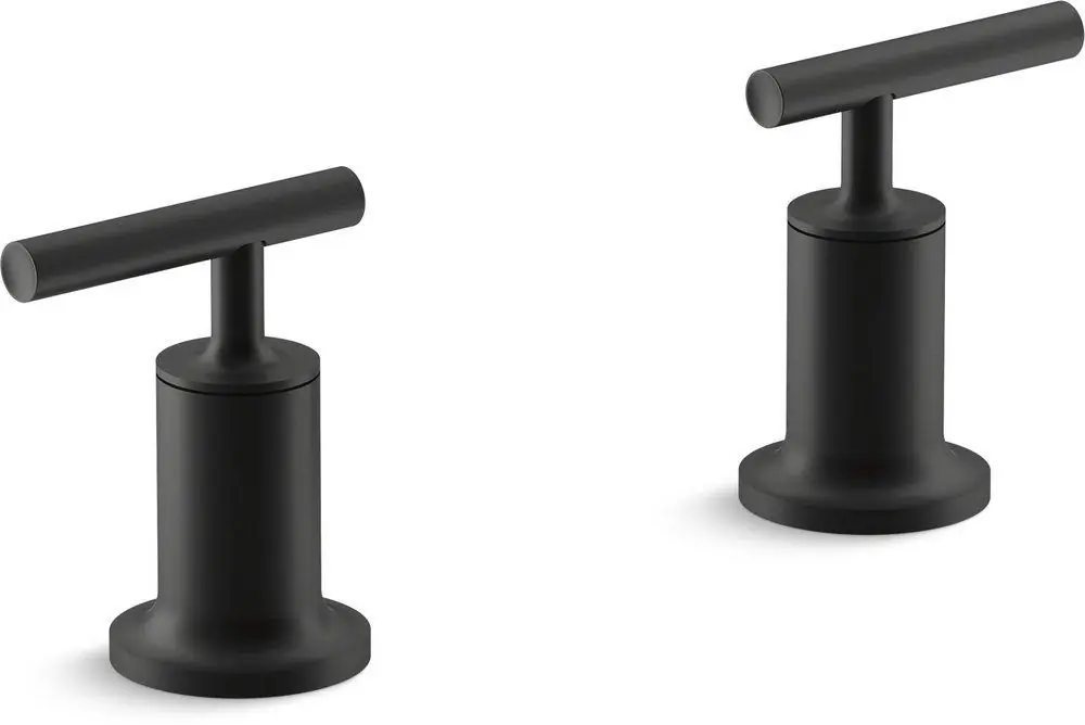 KOHLER T14429-4-BL Purist 4-3/4 in. Brass Handle in Matte Black