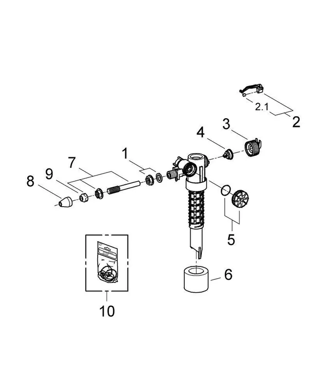 GROHE 37092000 Filling Valve 06.00.2000