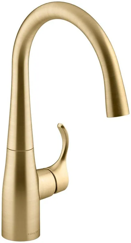 Kohler 22034-2MB Simplice Single Handle Bar Faucet in Vibrant Brushed Moderne Brass