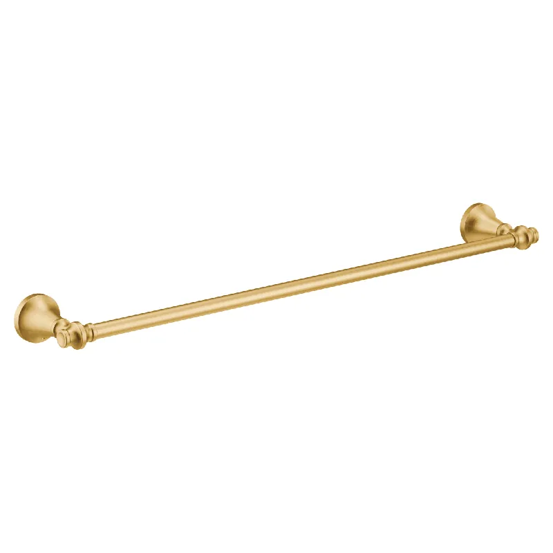 Moen YB0524BG Colinet Traditional 24-Inch Single Towel Bar in Brushed Gold