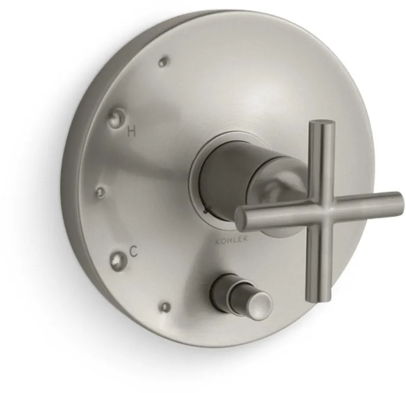 Kohler T14501-3-BN Purist Single Handle Pressure Balancing Valve Trim in Vibrant Brushed Nickel