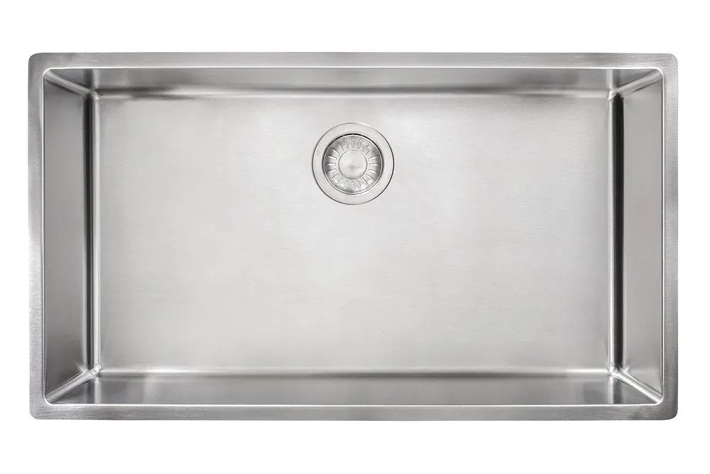 Franke CUX11030 Cube 31-9/16 x 17-3/4 in. No Hole Stainless Steel Single Bowl Undermount Kitchen Sink