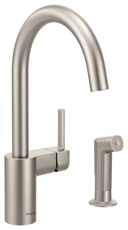 Moen 7165SRS Align Spot Resist Stainless 1-Handle Kitchen Faucet
