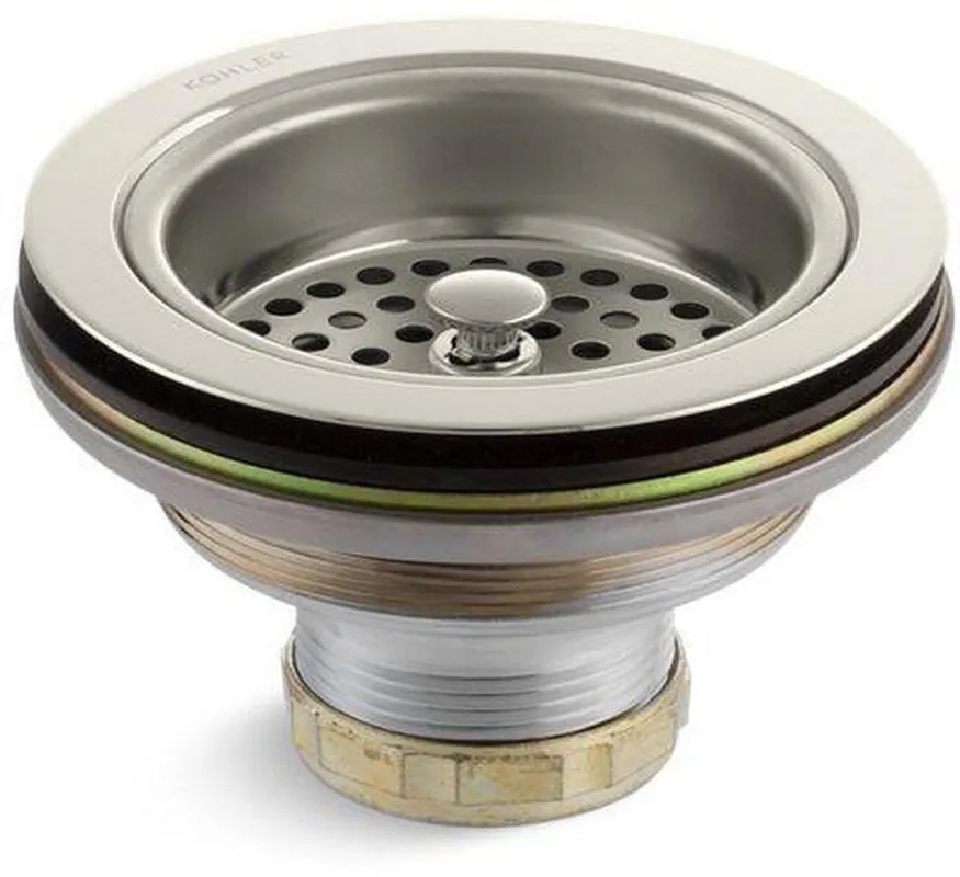 KOHLER 8799-SN Duostrainer Sink Strainer (Less Tailpiece) in Vibrant Polished Nickel