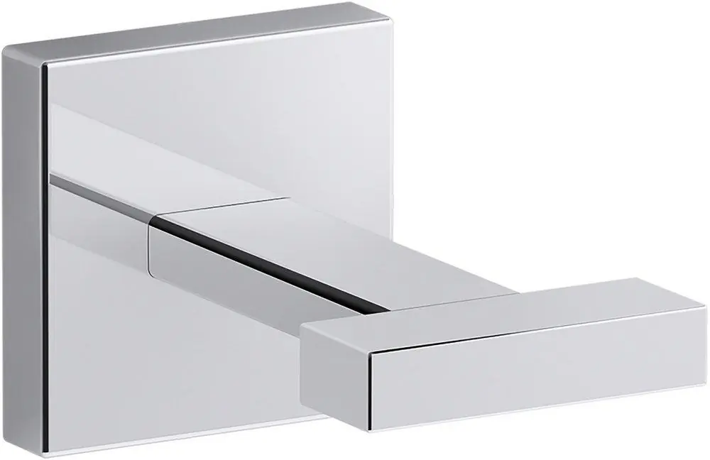 Kohler 23290-CP Square 1-Hook Robe Hook in Polished Chrome
