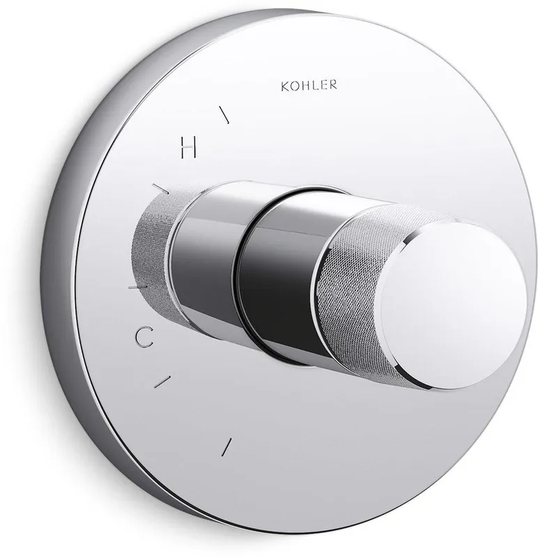 Kohler TS78015-8-CP Components Single Handle Pressure Balancing Valve Trim in Polished Chrome