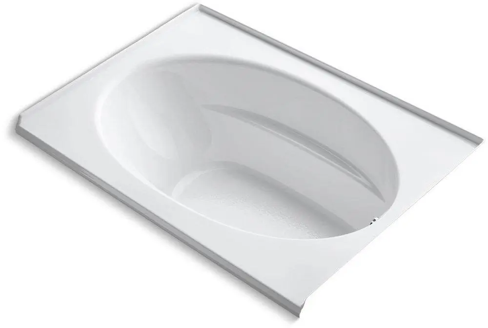 KOHLER 1113-R-0 Windward 60 in x 42 in Soaker Alcove Bathtub with Right Drain