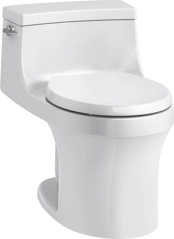 KOHLER 4007-0 San Souci 1.28 gpf Round One Piece Toilet in White