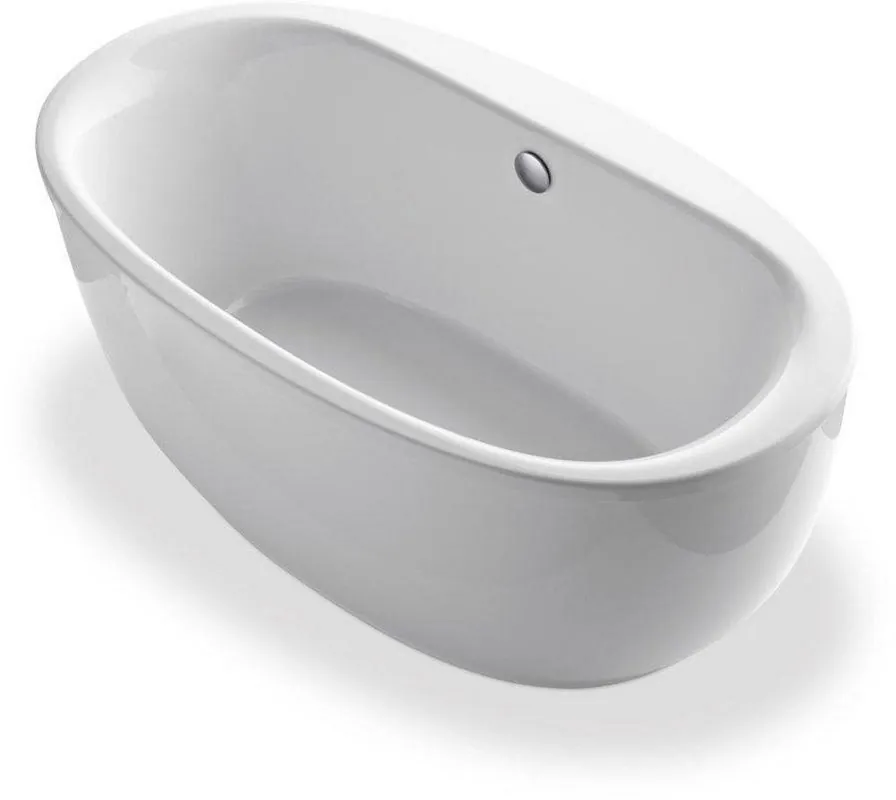 Kohler 6369-0 Sunstruck 65-1/2 x 35-1/2 in. Freestanding Bathtub with Center Drain