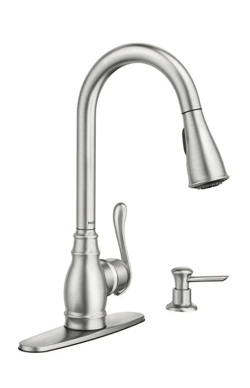 Moen CA87003SRS Anabelle Single Handle Pull Down Kitchen Faucet in Spot Resist Stainless
