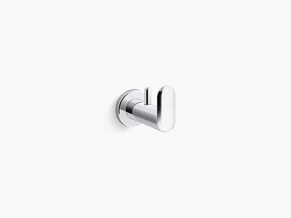 Kohler 97897-CP Kumin Double Robe Hook in Polished Chrome