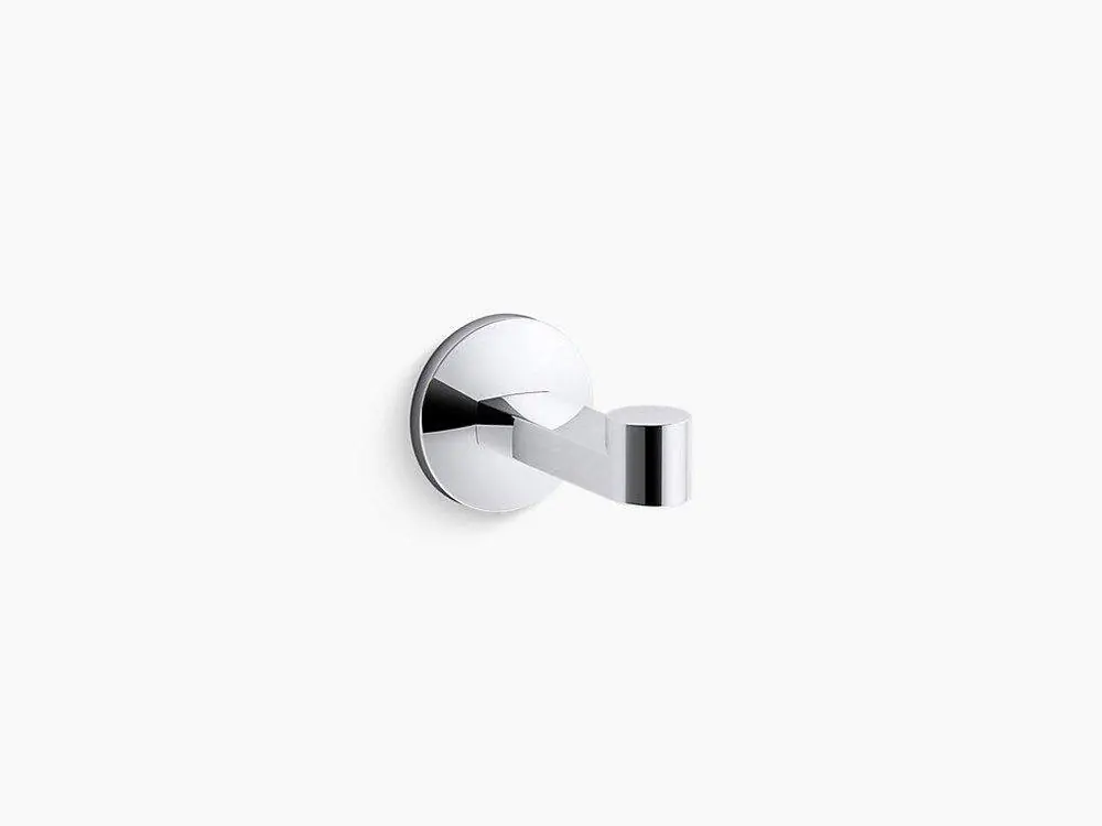 Kohler 78378-CP Components Robe Hook in Matte Black