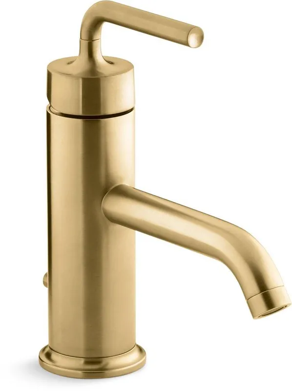 Kohler 14402-4A-2MB Purist Single Handle Bathroom Sink Faucet in Vibrant Brushed Moderne Brass