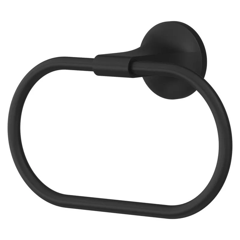 Pfister BRB-PFM0B Modern Towel Ring Matte Black Pfirst Modern