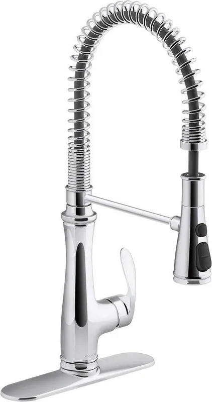 Kohler 29106-CP Bellera Single Handle Pull Down Kitchen Faucet