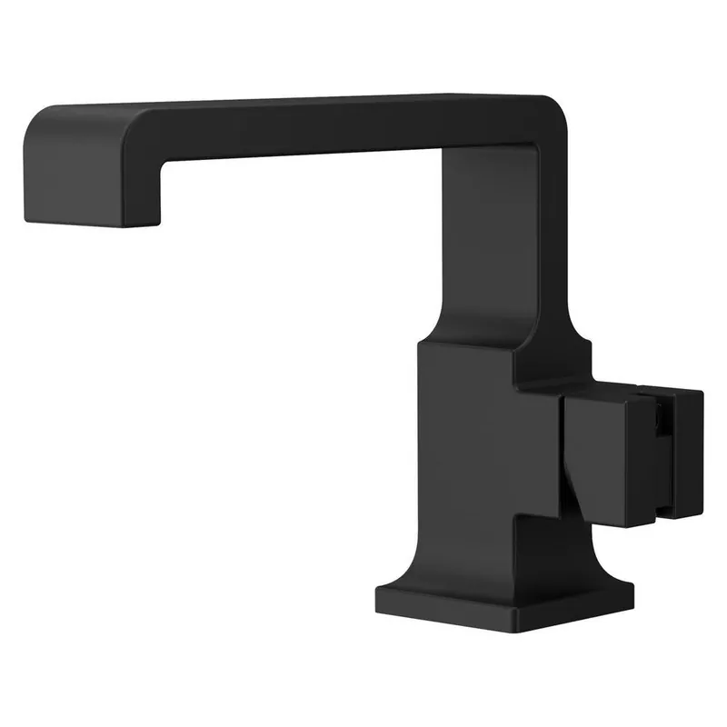 Pfister LG42-VRVB Verve Single Handle Monoblock Bathroom Sink Faucet in Matte Black