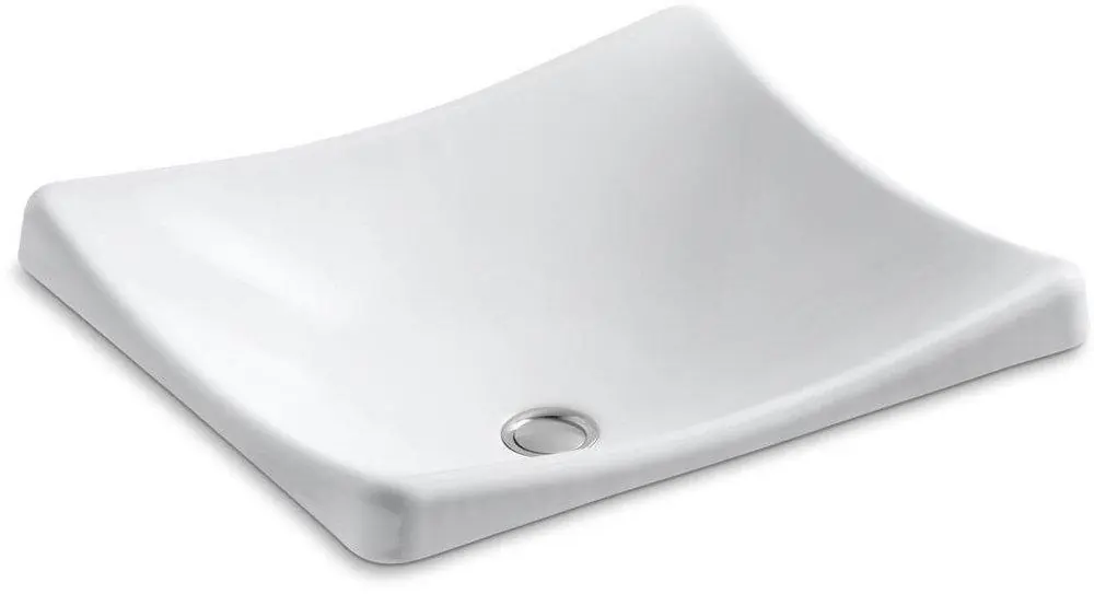 Kohler 2833-0 DemiLav Wading Pool 18-1/4 x 15-5/8 in. Rectangular Dual Mount Bathroom Sink