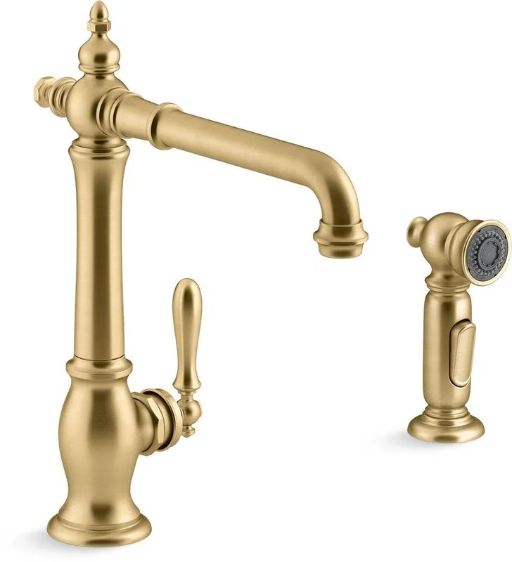 KOHLER 99265-2MB Artifacts® Single Handle Kitchen Faucet with Side Spray