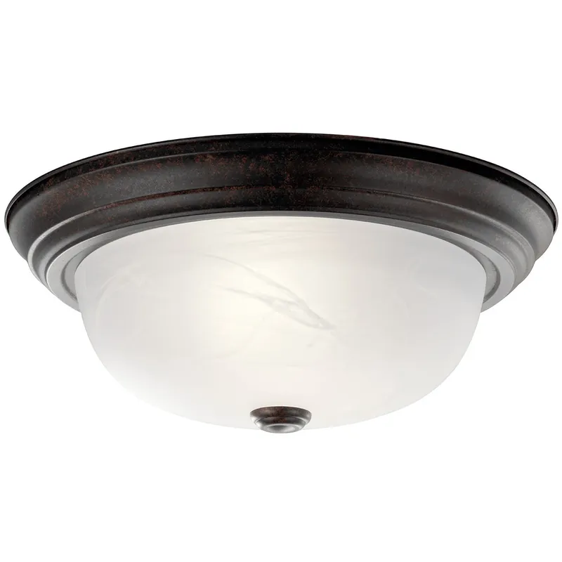 Kichler 8109TZ Flush Mount Ceiling Light 60W 2 Light