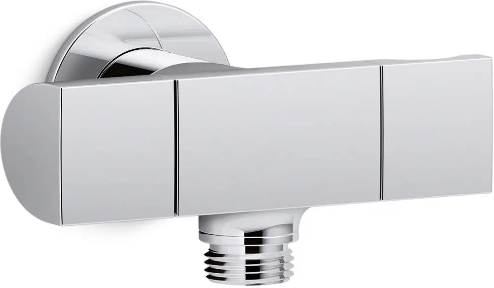 Kohler 98355-CP Exhale Supply Elbow with Bracket and Flow Control in Polished Chrome