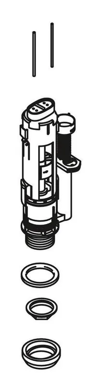 Kohler 1132466 Tank Flush Valve Assembly Kohler K-3723 Toilet