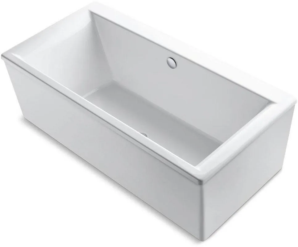 Kohler 6366-0 Stargaze 72 x 36-1/16 in. Soaker Freestanding Bathtub with Center Drain