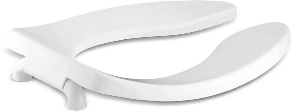 Kohler 4666-C-0 Lustra Elongated Open Front Toilet Seat in White