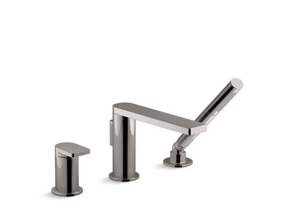 Kohler 73078-4-TT Composed Single Handle Roman Tub Faucet with Handshower in Vibrant Titanium