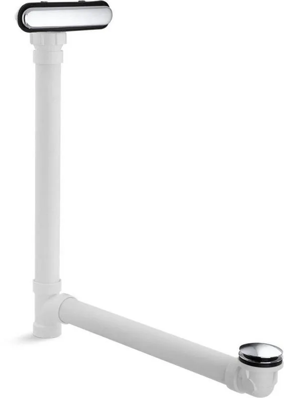 KOHLER 7272-CP ClearFlo Plastic Toe-Tap Drain in Polished Chrome