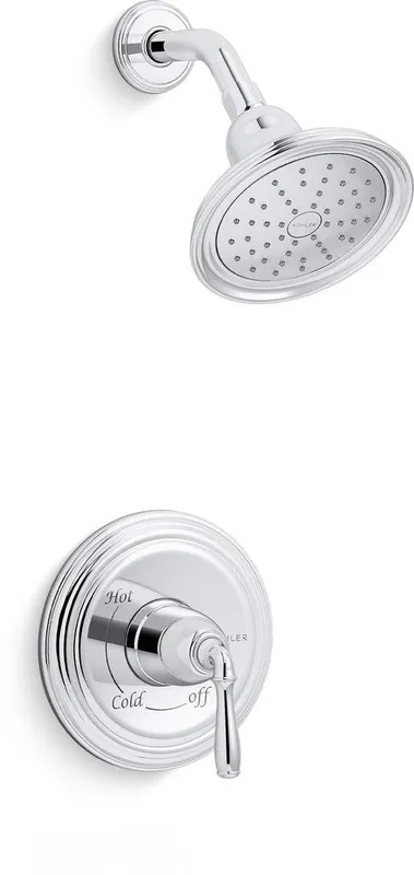 Kohler TS396-4G-CP Devonshire One Handle Single Function Shower Faucet in Polished Chrome Trim Only