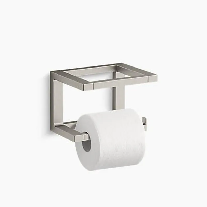 Kohler 31750-BN Draft Wall Toilet Tissue Holder in Vibrant Brushed Nickel
