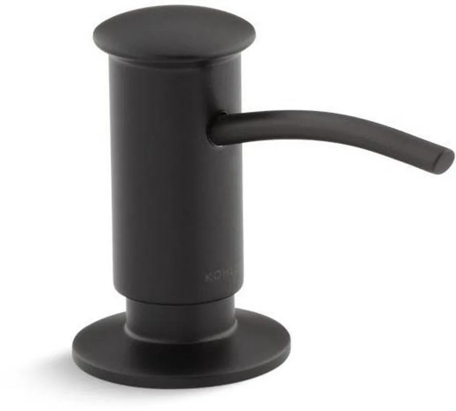 Kohler 1895-BL 16 oz. 3-1/16 in. Soap & Lotion Dispenser in Matte Black