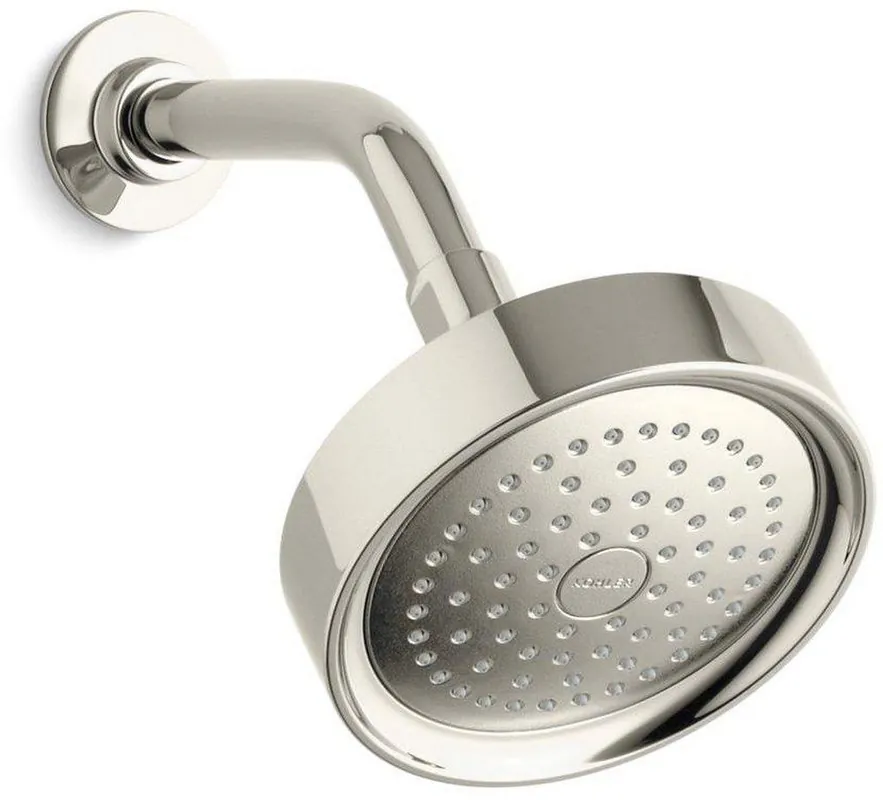 KOHLER 965-AK-SN Purist Single Function Showerhead in Vibrant Polished Nickel