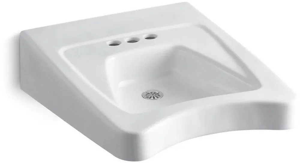 Kohler 12636-0 Morningside 20 x 27 in. Round Wall Mount Bathroom Sink