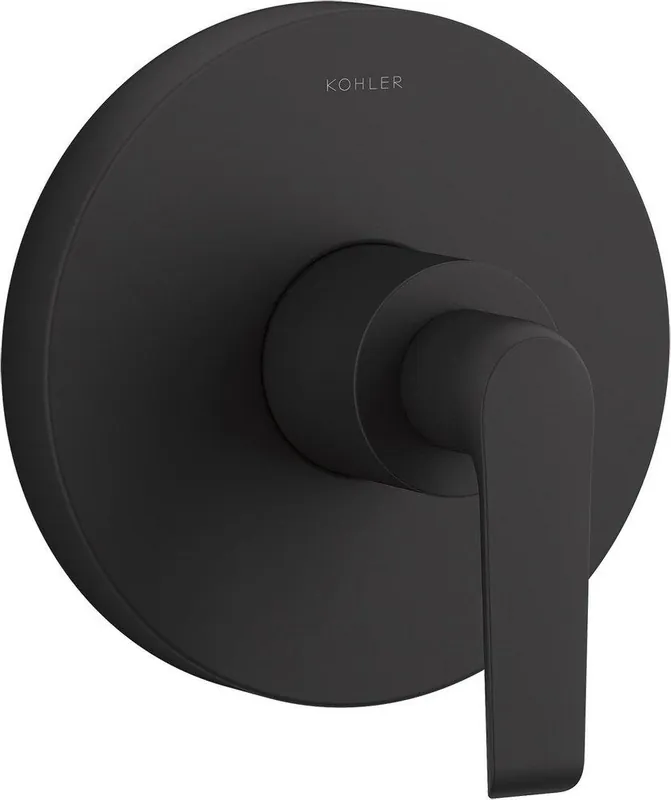Kohler TS97018-4-BL Avid Single Handle Pressure Balancing Valve Trim in Matte Black