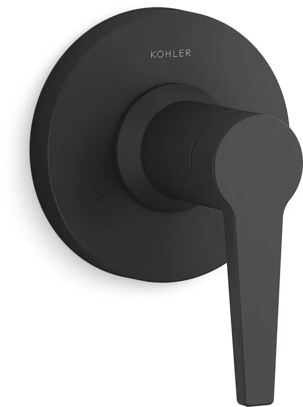 Kohler T97091-4-BL Pitch Single Handle Diverter Valve Trim in Matte Black