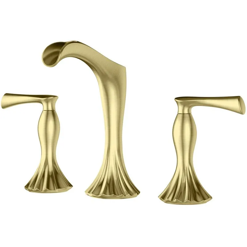 Pfister LG49-RH3BG Rhen Two Handle Widespread Bathroom Sink Faucet in Brushed Gold