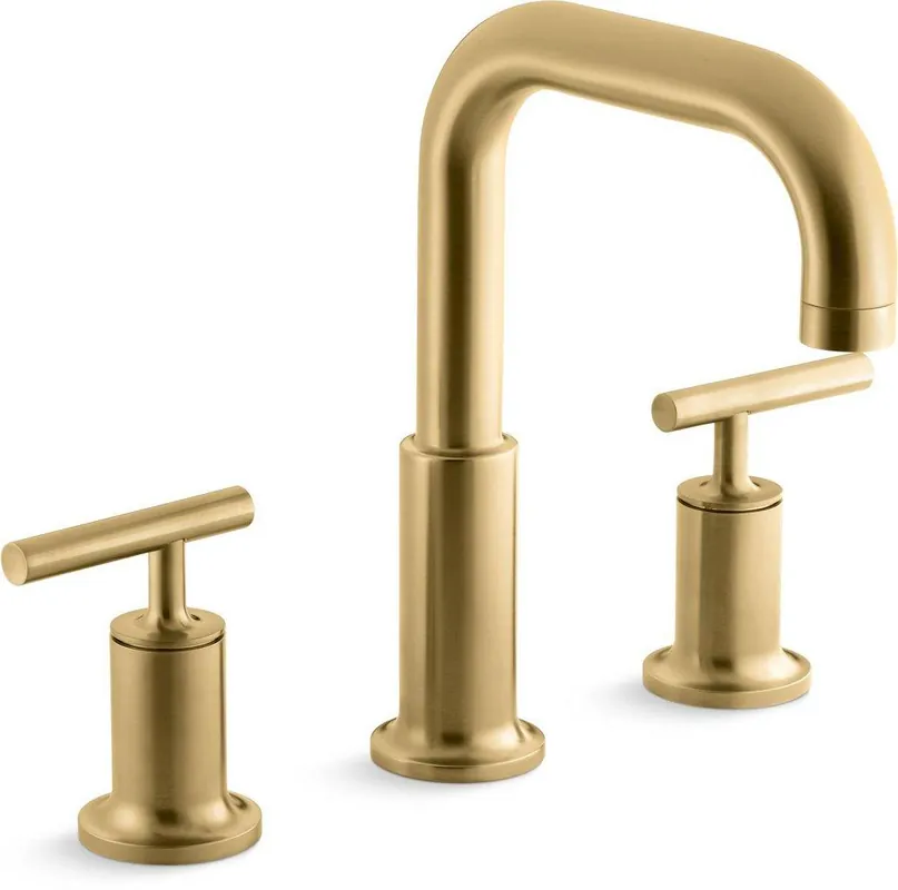 Kohler T14428-4-2MB Purist Two Handle Roman Tub Faucet