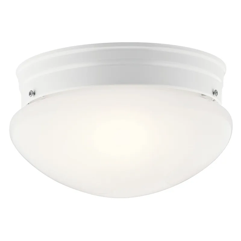 Kichler 209WH The Ceiling Space Flush Mount Light 9in 2 Light